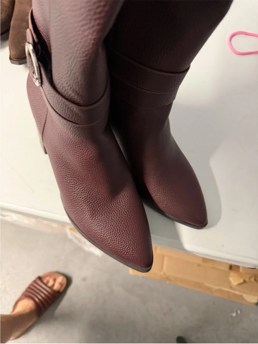 Women's Tall Burgundy Riding Boots size 10 new